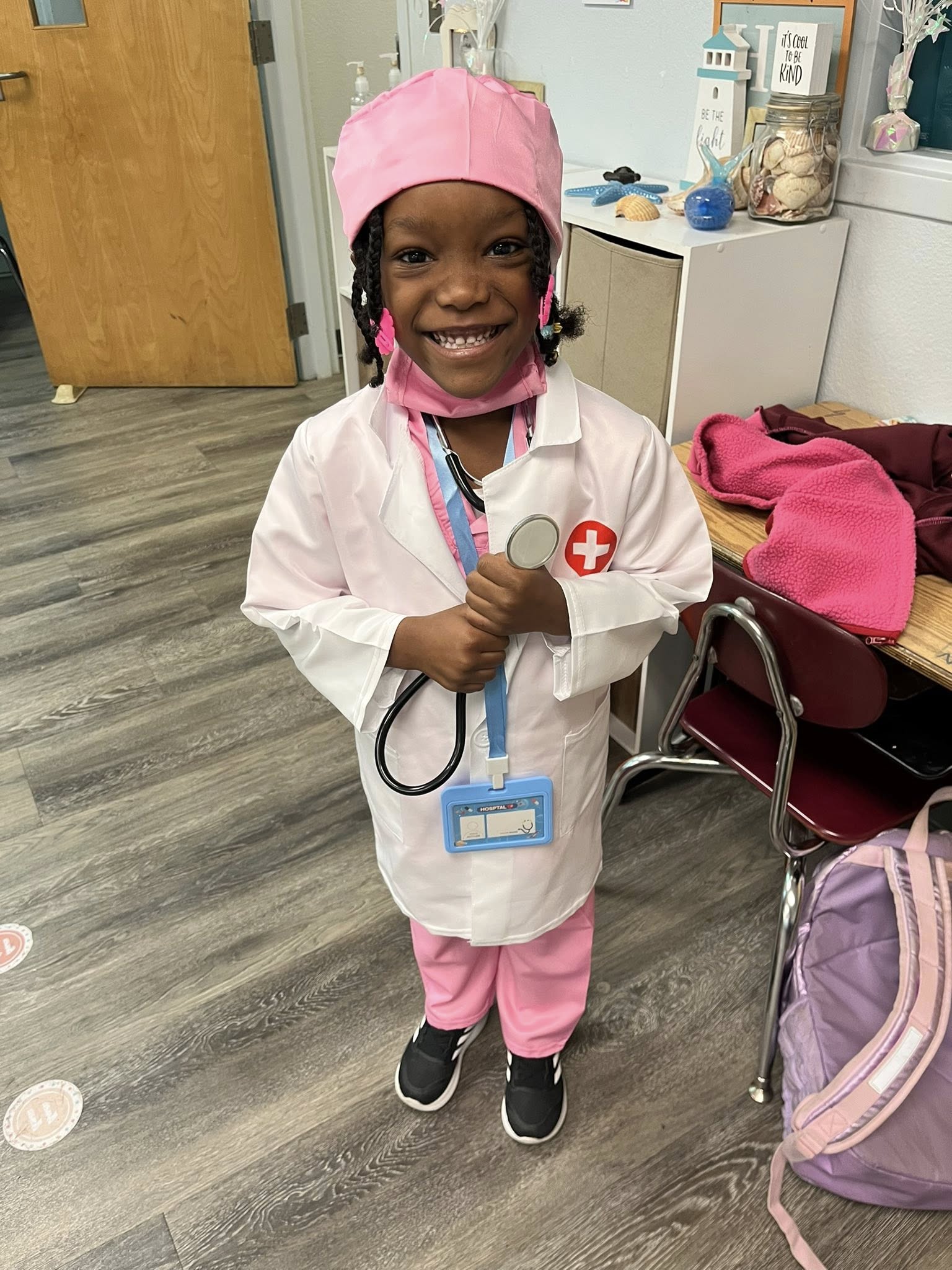 girl dressed up as doctor