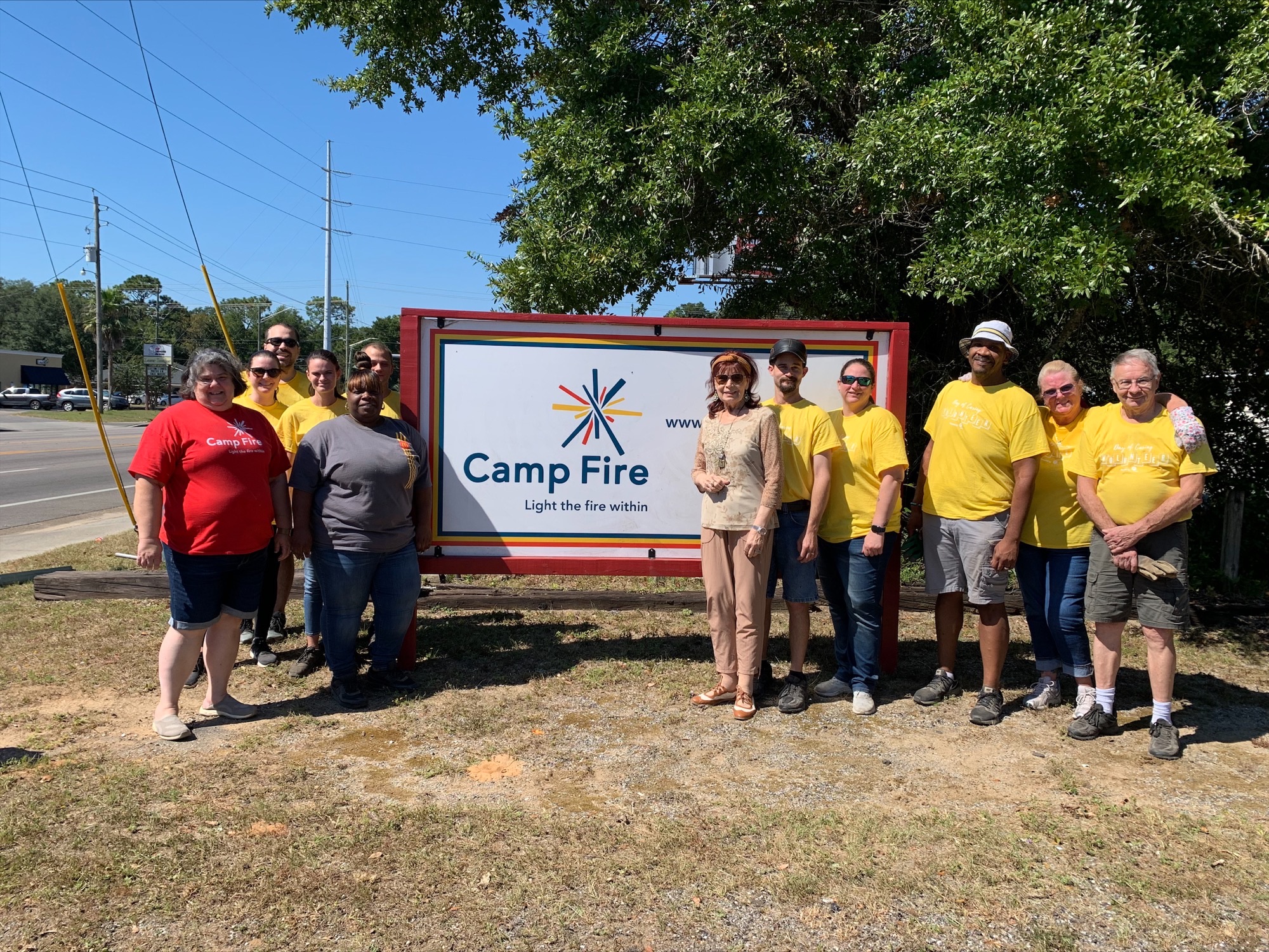 Volunteers at Campfire