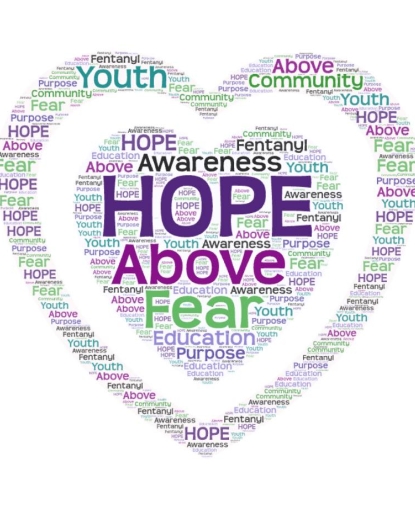 Hope Above Fear heart logo.